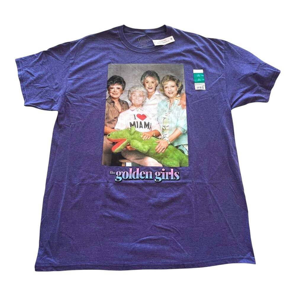 NEW GOLDEN GIRLS Graphic T SHIRT XL TEE Men's Women's I Heart Miami Cotton Blend